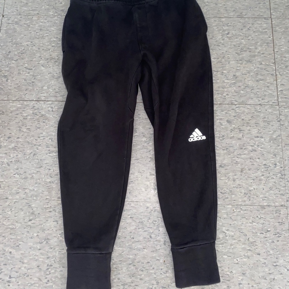 Black adidas joggers